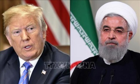 Tổng thống Mỹ Donald Trump (trái) và Tổng thống Iran Hassan Rouhani (Ảnh AFPTTXVN)